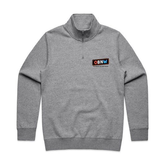 2026 MENS - OBNW 'Do Difficult Shit' Half Zip Crew Jumper
